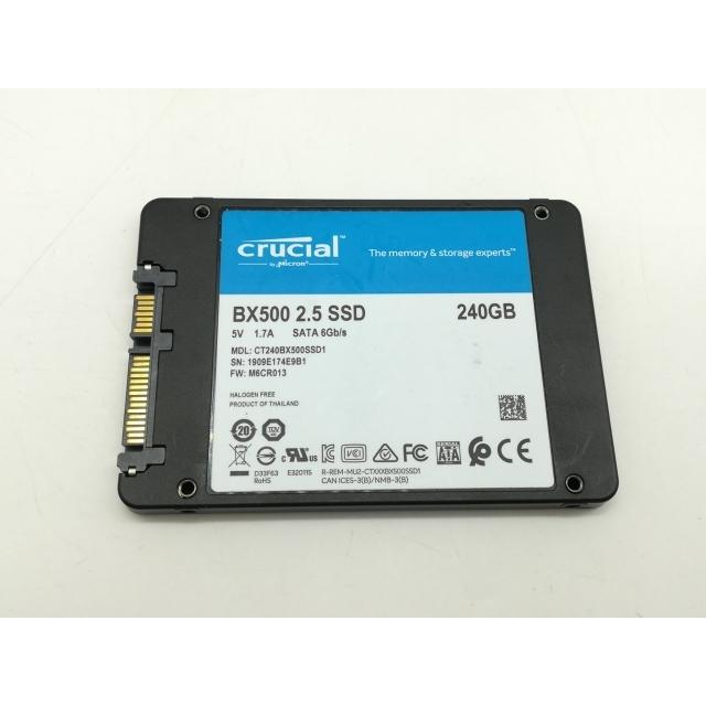 【動作品】Crucial SSD 240GB ×2個セット【中古】 中古】Crucial BX500(CT240BX500SSD1) 240GB/SSD/6GbpsSATA【町田