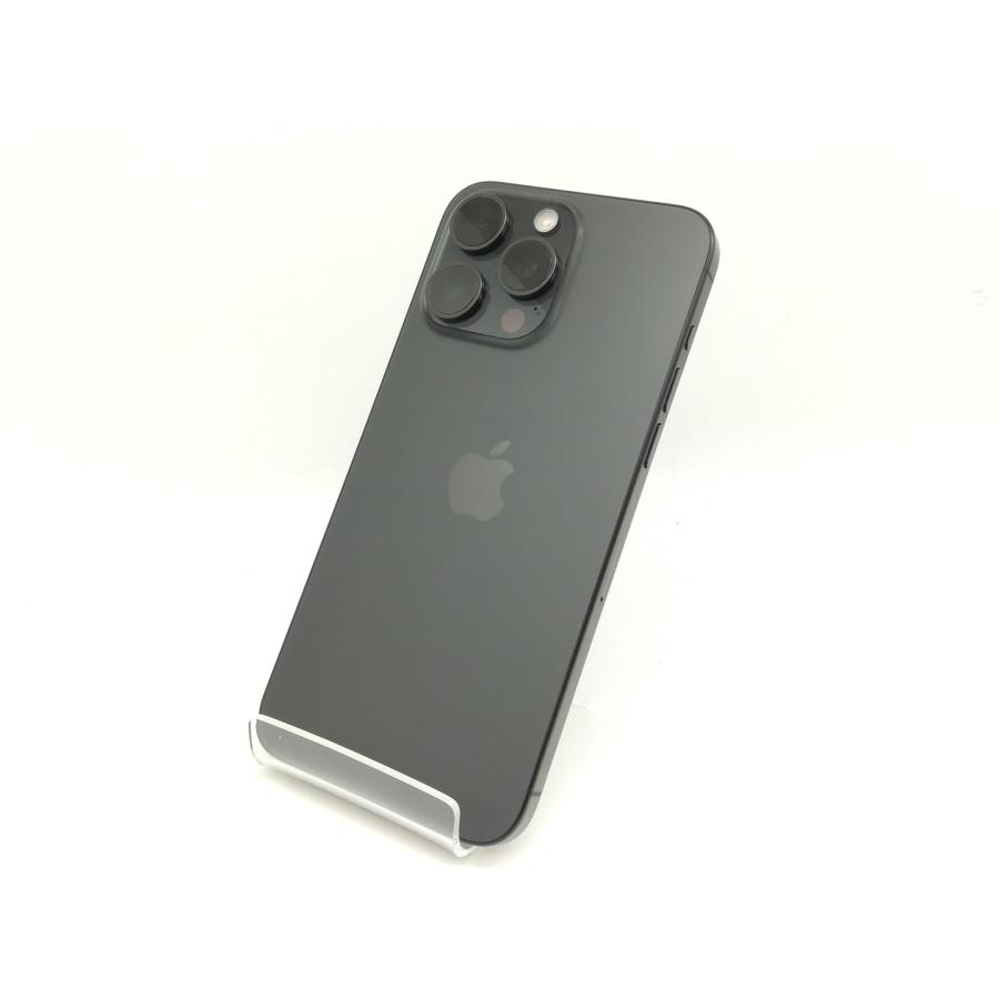 中古)Apple iPhone15 Pro Max 1TB ブラックチタニウム MU6Y3J/A SIM