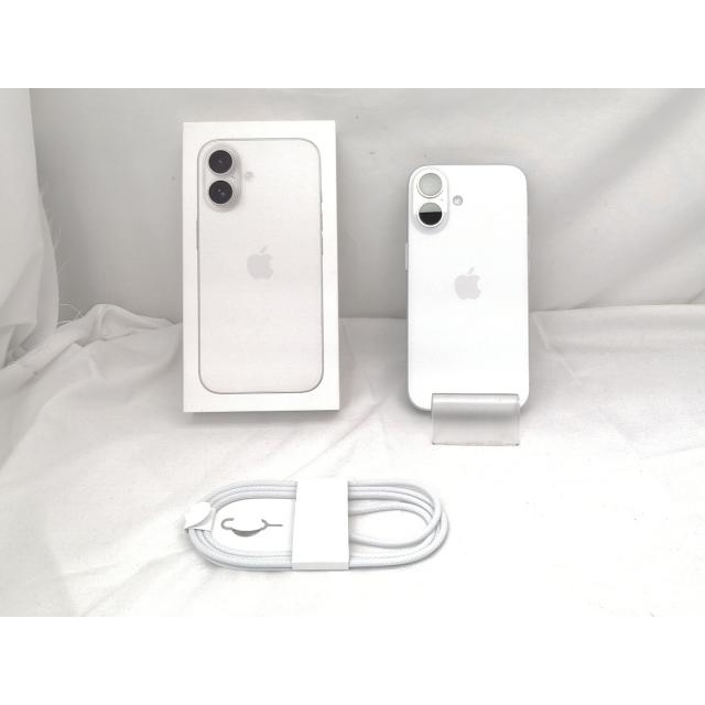 中古】Apple mineo 【SIMフリー】 iPhone 16 128GB ホワイト MYDR3J/A