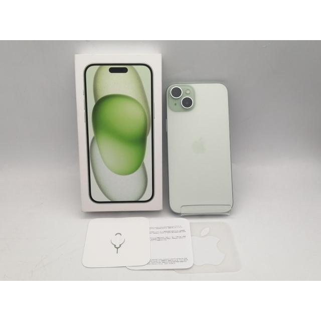 【中古】Apple 国内版 【SIMフリー】 iPhone 15 Plus 128GB グリーン MU0E3J/A【神保町】保証期間１ヶ月【ランクA】の画像
