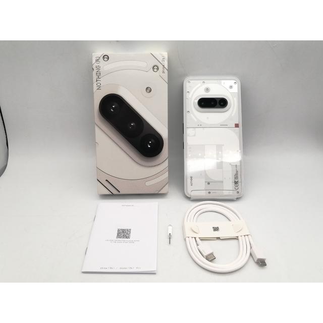 中古】NOTHING 国内版 【SIMフリー】 Nothing Phone (3a) ホワイト 8GB