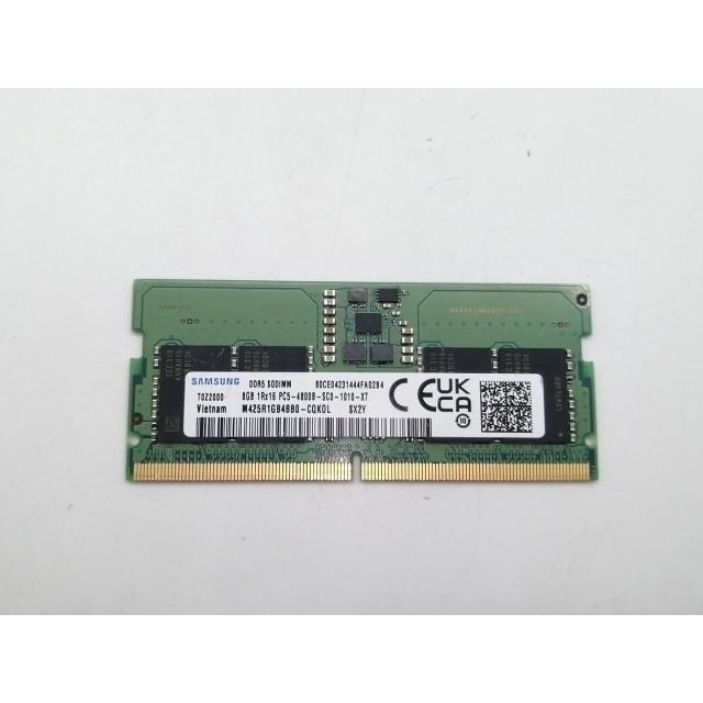 【動作確認済み】ノートPC DDR5-4800 8GB 1枚 中古】262PIN SODIMM 8GB DDR5-4800(PC5-38400)【ノートPC用】【町田