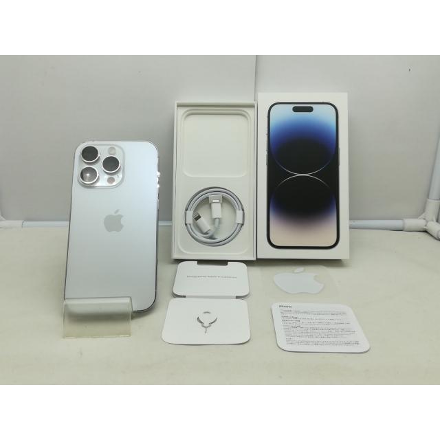【中古】Apple au 【SIMフリー】 iPhone 14 Pro 512GB シルバー MQ1V3J/A【川崎】保証期間１ヶ月【ランクB】の画像