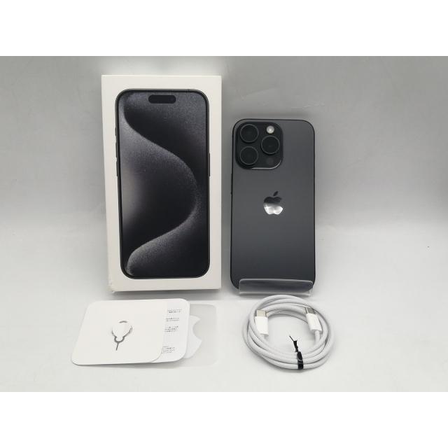 【中古】Apple 国内版 【SIMフリー】 iPhone 15 Pro 256GB ブラックチタニウム MTUC3J/A【町田】保証期間１ヶ月【ランクB】の画像