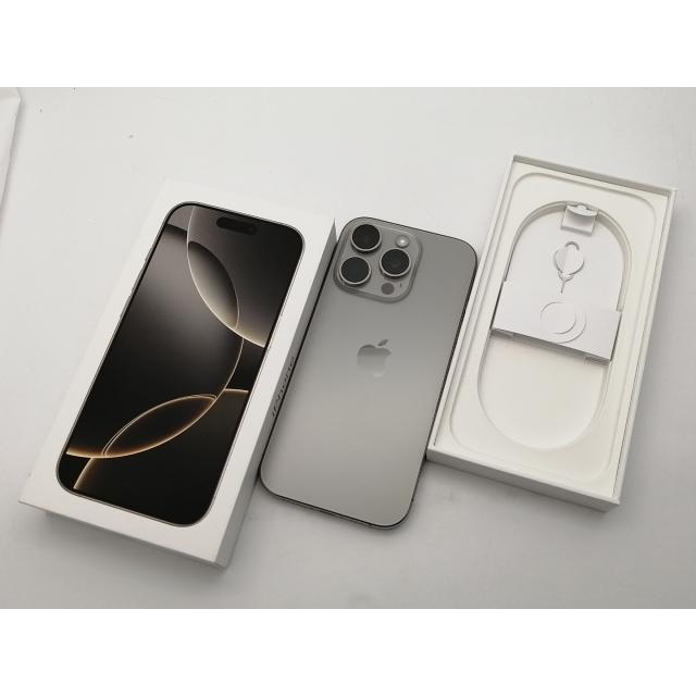 【中古】Apple 国内版 【SIMフリー】 iPhone 16 Pro 128GB ナチュラルチタニウム MYMY3J/A【大須2】保証期間１ヶ月【ランクA】の画像