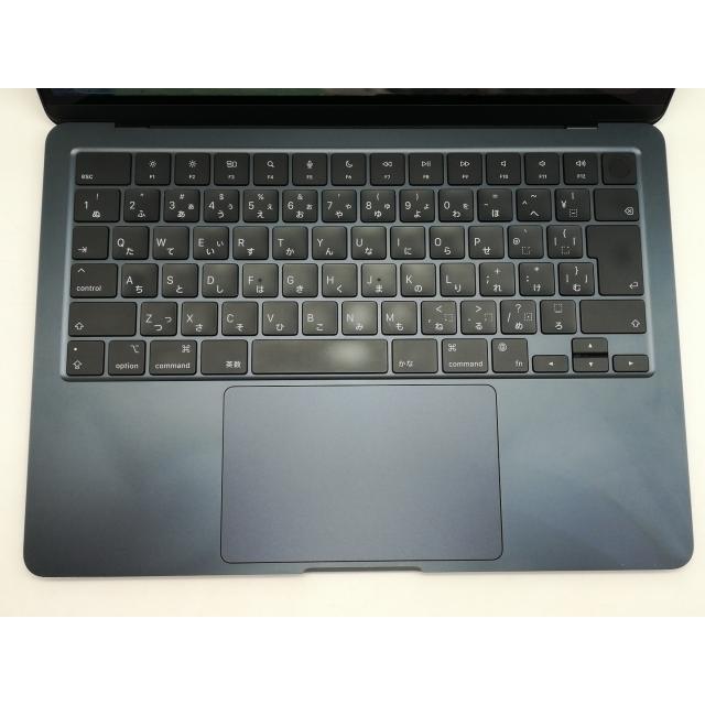 【中古】Apple MacBook Air 13インチ  M2(CPU:8C/GPU:8C) 8GB/256GB ミッドナイト MLY33J/A (M2,2022)【仙台イービーンズ】保証期間１ヶ月【ランクC】の画像