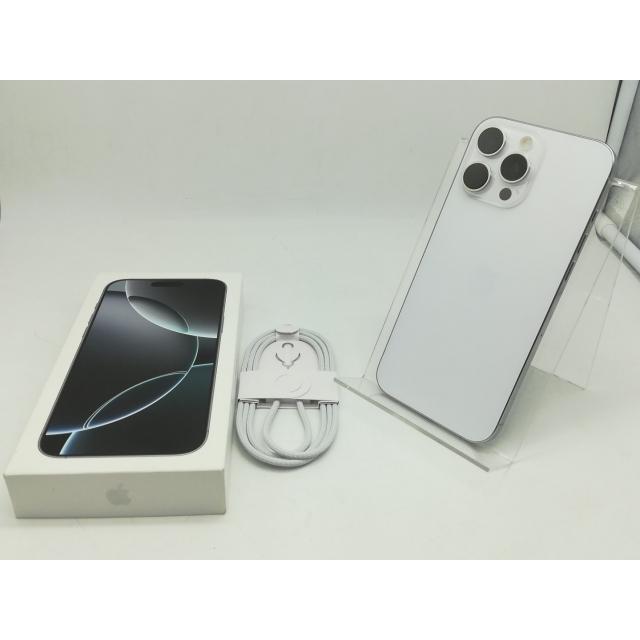 【中古】Apple 国内版 【SIMフリー】 iPhone 16 Pro Max 256GB ホワイトチタニウム MYWH3J/A【熊本】保証期間１ヶ月【ランクA】の画像