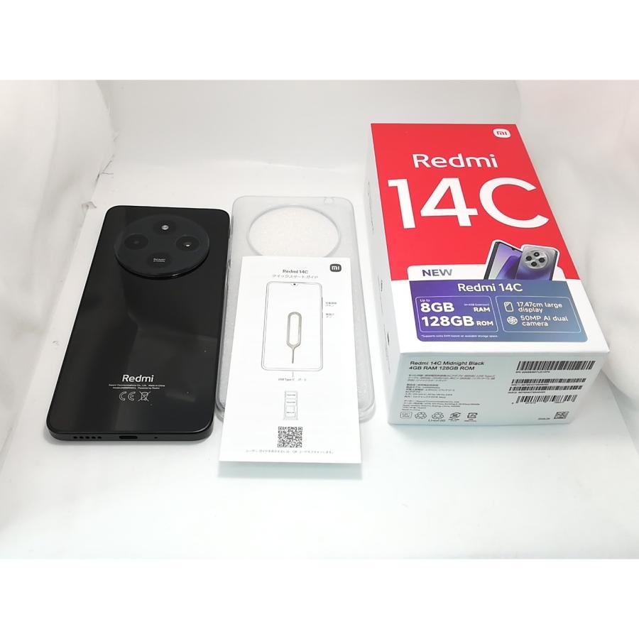 中古】Xiaomi 国内版 【SIMフリー】 Redmi 14C ミッドナイトブラック