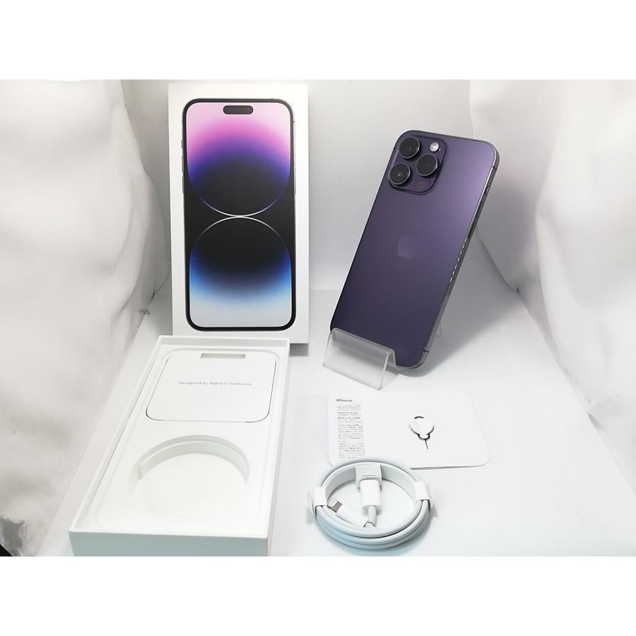 【中古】Apple 国内版 【SIMフリー】 iPhone 14 Pro Max 1TB ディープパープル MQ9N3J/A【戸塚】保証期間１週間【ランクC】の画像
