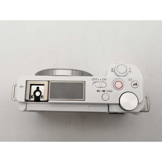 【中古】SONY VLOGCAM ZV-E10Y ダブルズームレンズキット ホワイト VLOGCAM ZV-E10Y(W)【新宿2】保証期間１ヶ月【ランクA】の画像