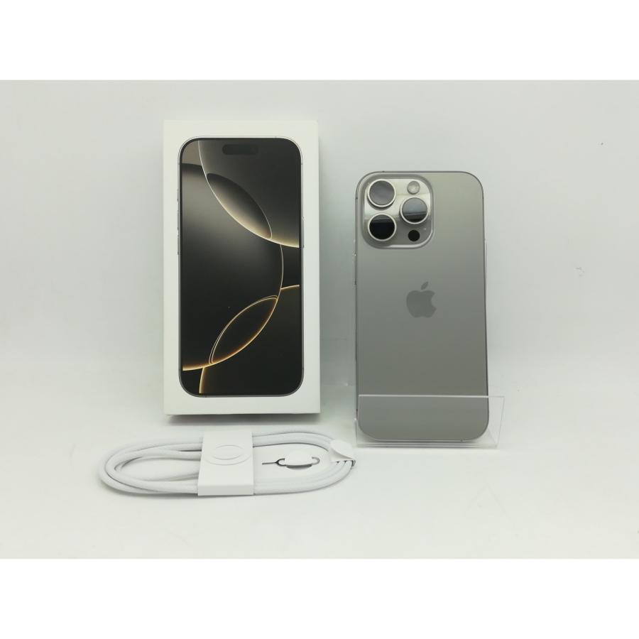 【中古】Apple 国内版 【SIMフリー】 iPhone 16 Pro 128GB ナチュラルチタニウム MYMY3J/A【ECセンター】保証期間１ヶ月【ランクA】の画像