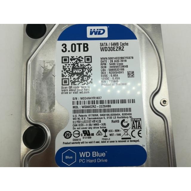 中古】W.D. WD30EZRZ WD Blue 3TB/5400rpm/64MB/6Gbps【小倉駅前】保証