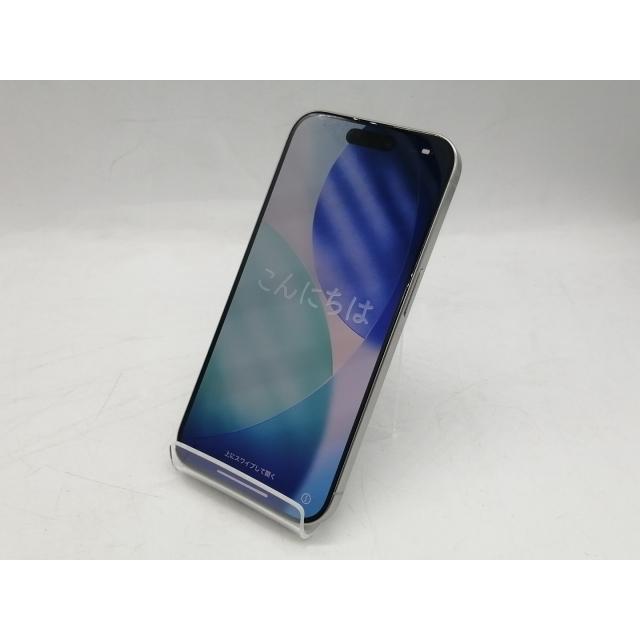 【中古】Apple 国内版 【SIMフリー】 iPhone 15 Pro 128GB ホワイトチタニウム MTU83J/A【町田】保証期間１ヶ月【ランクB】の画像