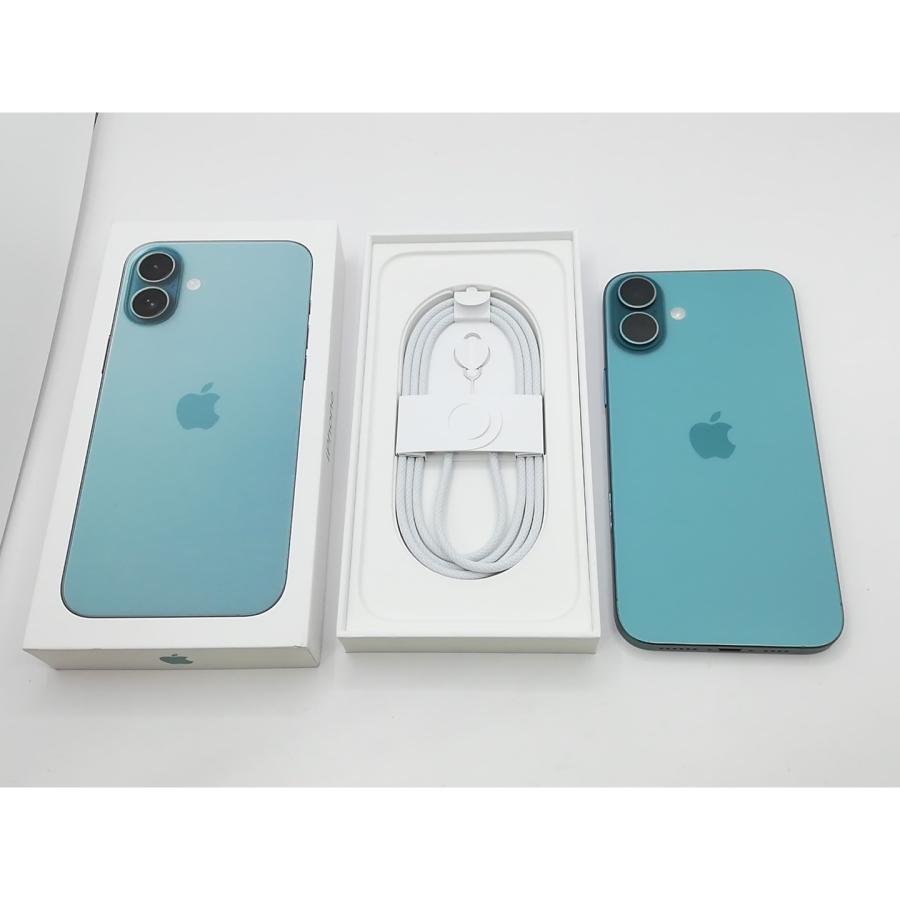 中古】Apple 国内版 【SIMフリー】 iPhone 16 Plus 128GB ティール