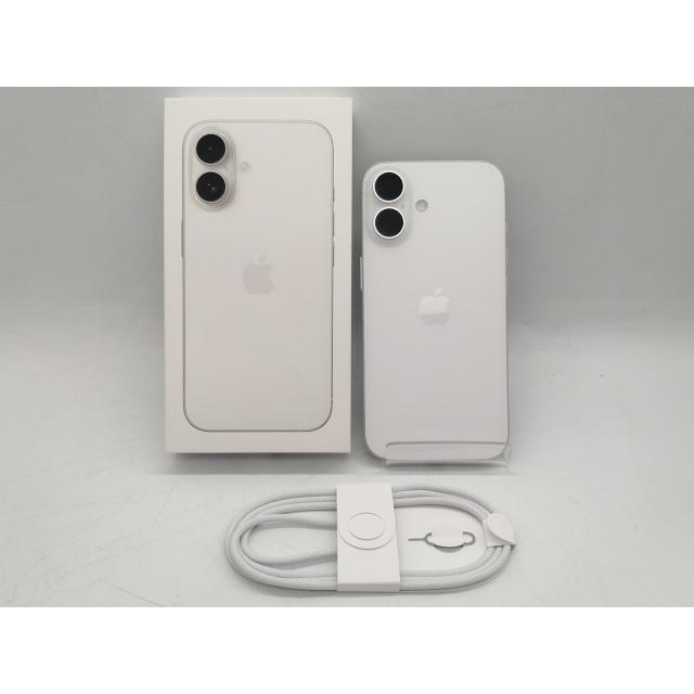【中古】Apple 国内版 【SIMフリー】 iPhone 16 128GB ホワイト MYDR3J/A【町田】保証期間１ヶ月【ランクA】の画像