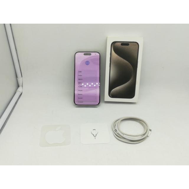 【中古】Apple 国内版 【SIMフリー】 iPhone 15 Pro 128GB ナチュラルチタニウム MTU93J/A【町田】保証期間１ヶ月【ランクA】の画像