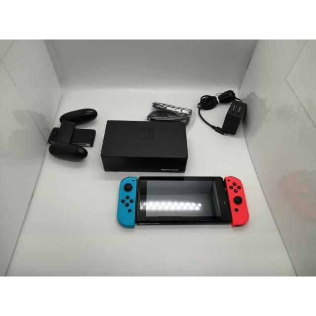 中古】Nintendo Switch 本体 Joy-Con(L) ネオンブルー/(R) ネオン