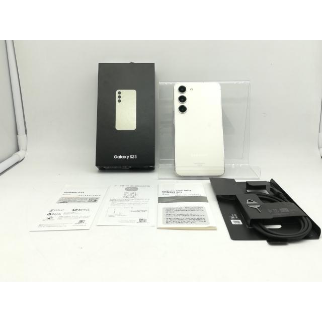 中古】SAMSUNG au 【SIMフリー】 Galaxy S23 クリーム 8GB 256GB SCG19