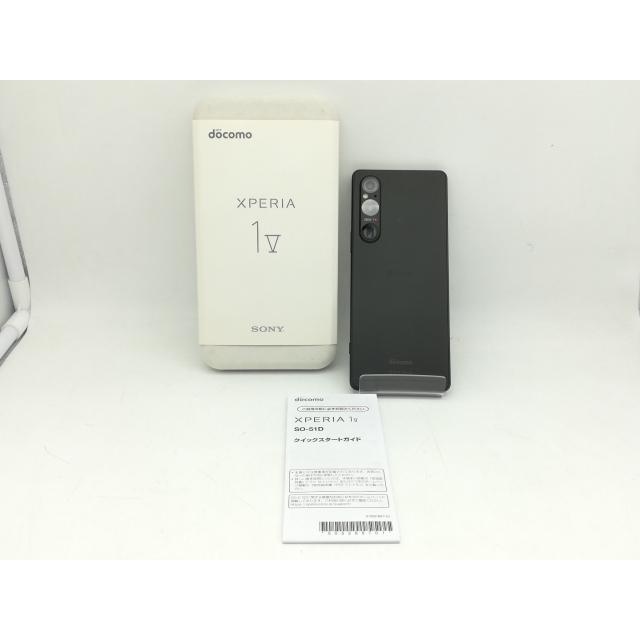 中古】SONY docomo 【SIMフリー】 Xperia 1 V ブラック 12GB 256GB SO