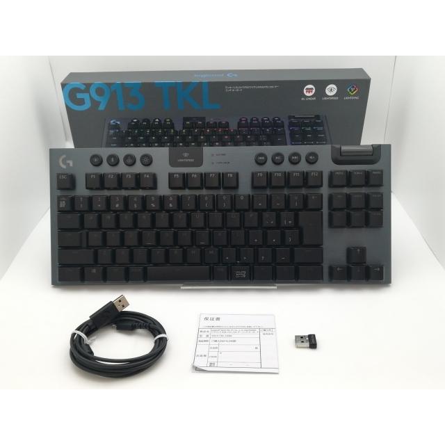 【中古】Logicool G913 TKL LIGHTSPEED Wireless RGB Mechanical Gaming Keyboard-Linear G913-TKL-LNBK [ブラック]【三宮センター】保証期間１週間｜janpara｜03