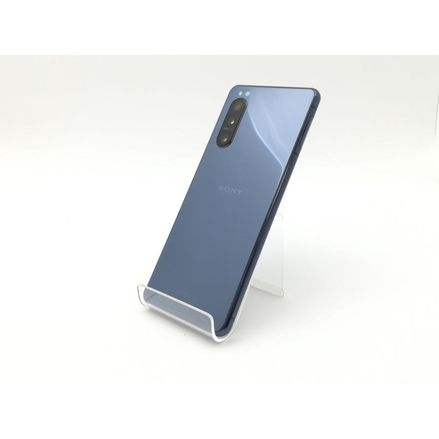 中古】SONY au 【SIMロック解除済み】 Xperia 5 II ブルー 8GB 128GB 