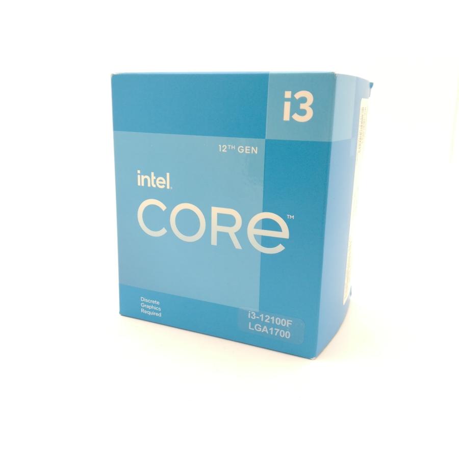 未使用】Intel Core i3-12100F(3.3GHz) Box LGA1700/4C(P:4C/E:0C)/8T