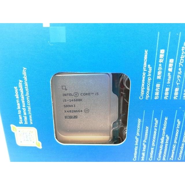 未使用】Intel Core i5-14600K(3.5GHz) Box LGA1700/14C(P:6C/E