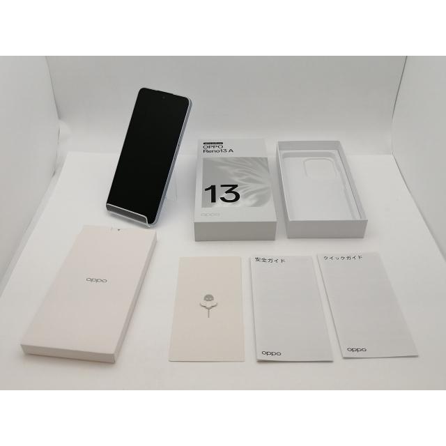 中古】Oppo 国内版 【SIMフリー】 OPPO Reno13 A アイスブルー 8GB
