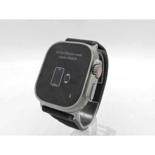 【中古】Apple Apple Watch Ultra2 49mm Cellular チタニウムケース/ブルー/ブラックトレイルループ(M/L) MRF63J/A【DS秋葉】保証期間１ヶ月【ランクB】の画像