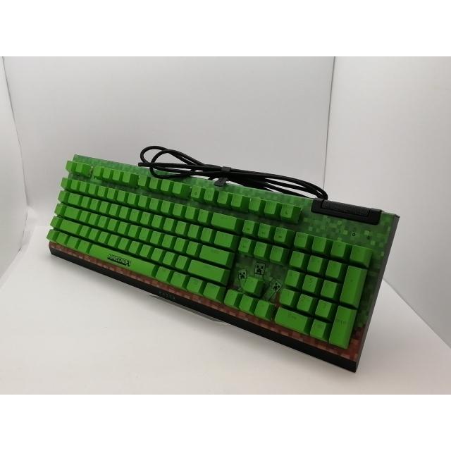 中古】Razer BlackWidow V4 X Green Switch Minecraft Edition RZ03