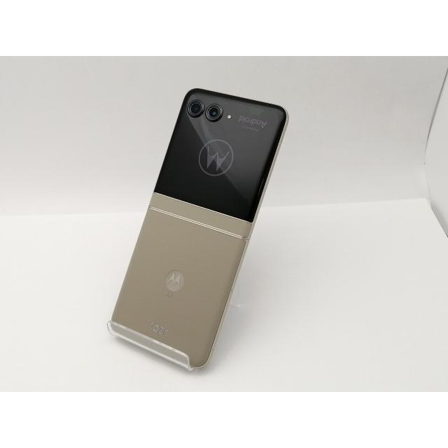 中古】MOTOROLA 国内版 【SIMフリー】 motorola razr 50 サンド