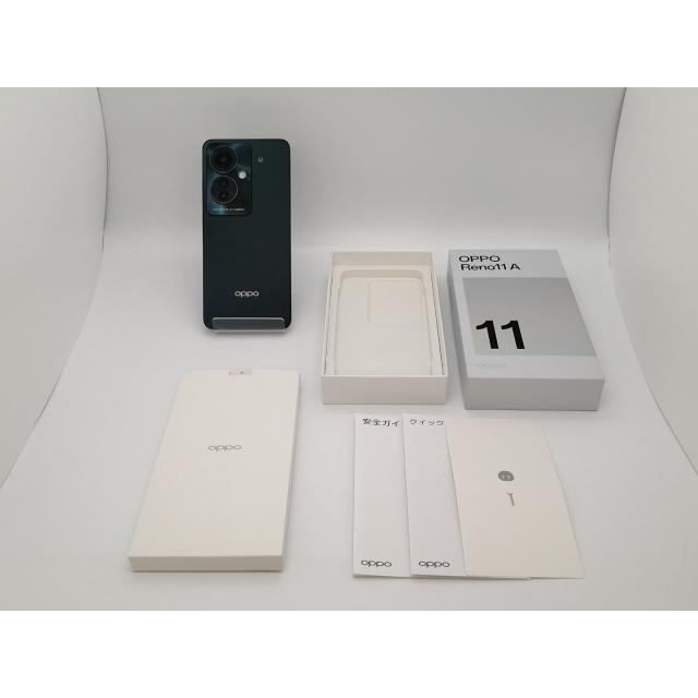 中古】Oppo 国内版 【SIMフリー】 OPPO Reno11 A ダークグリーン 8GB