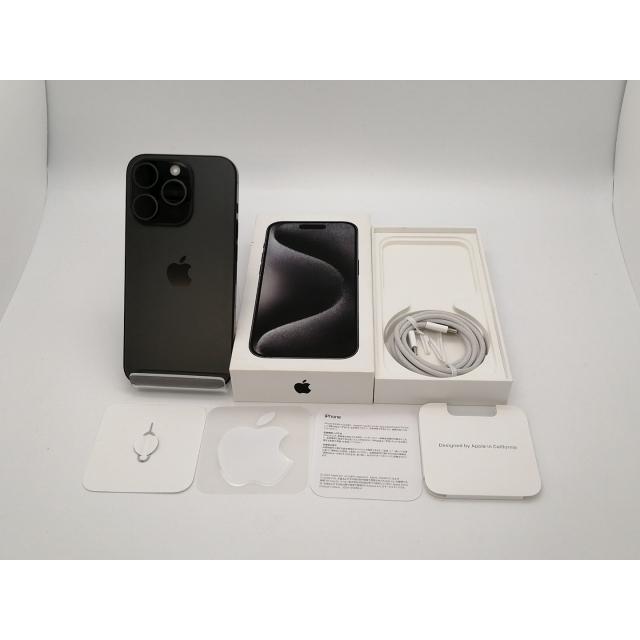 【中古】Apple 国内版 【SIMフリー】 iPhone 15 Pro 256GB ブラックチタニウム MTUC3J/A【小倉駅前】保証期間１ヶ月【ランクB】の画像
