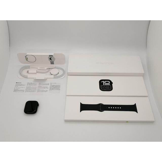 【中古】Apple Watch Series10 42mm GPS ジェットブラックアルミニウムケース/ブラックスポーツバンド (S/M) MWWE3J/A【三宮センター】保証期間１ヶ月の画像