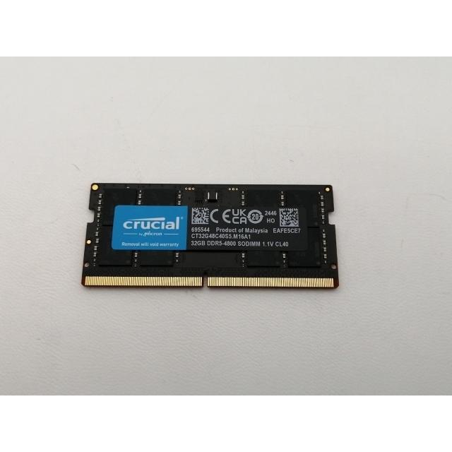 未使用品 Crucial DDR5 32GB SODIMM ノートPC用メモリ 中古】262PIN SODIMM 32GB DDR5-4800(PC5-38400)【ノートPC用】【三宮