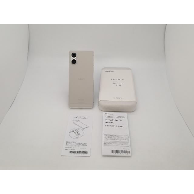 【中古】SONY docomo 【SIMフリー】 Xperia 5 V 8GB 128GB プラチナシルバー SO-53D【三宮センター】保証期間１ヶ月【ランクA】の画像