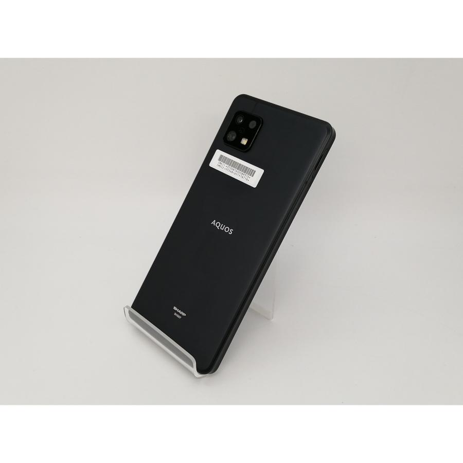 中古】SHARP au 【SIMフリー】 AQUOS sense6s ブラック 4GB 64GB SHG07 