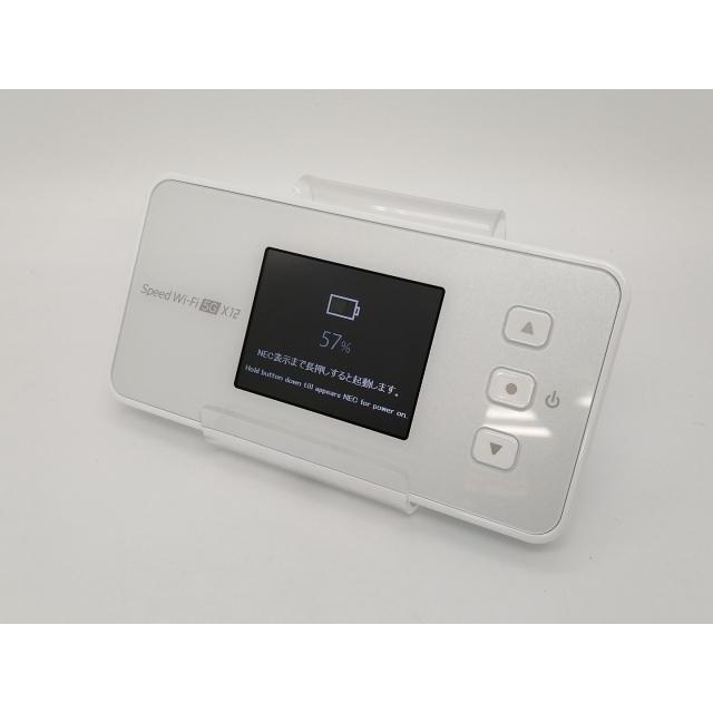 中古】NEC au 【SIMフリー】 Speed Wi-Fi 5G X12 NAR03 アイスホワイト 