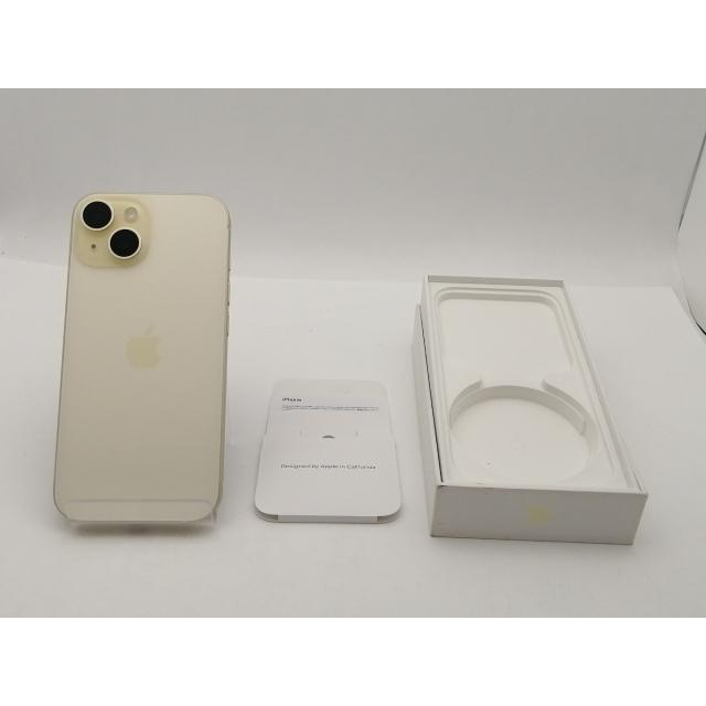 中古】Apple au 【SIMフリー】 iPhone 15 128GB イエロー MTMK3J