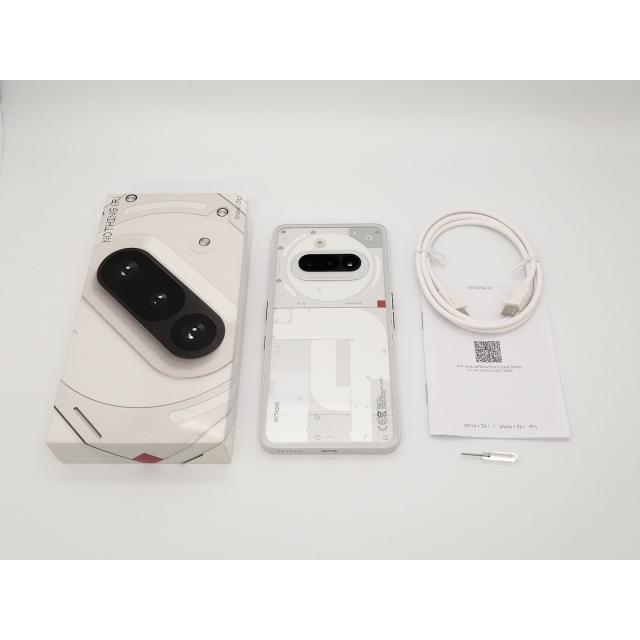 【中古】NOTHING 国内版 【SIMフリー】 Nothing Phone (3a) ホワイト 12GB 256GB【三宮センター】保証期間１ヶ月【ランクA】の画像