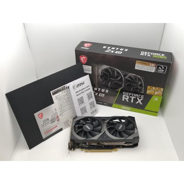 中古】MSI GeForce RTX 3060 VENTUS 2X XS 12G RTX3060(LHR)/12GB