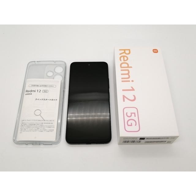中古】Xiaomi au 【SIMフリー】 Redmi 12 5G 4GB 128GB ミッドナイト