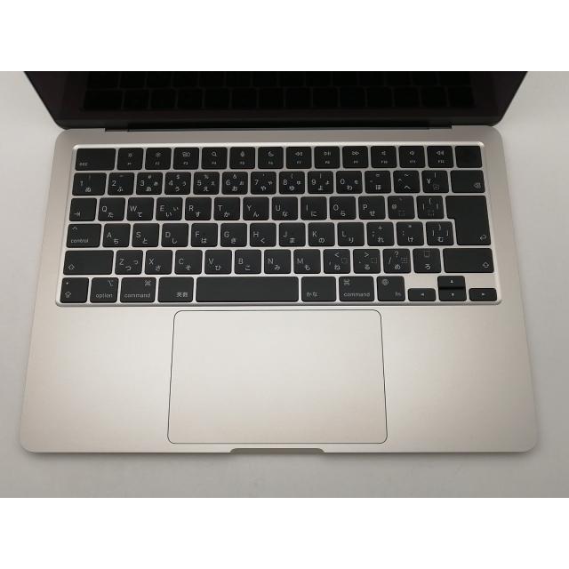 【中古】Apple MacBook Air 13インチ M2(CPU:8C/GPU:8C) 16GB/256GB スターライト MC7W4J/A (M2,2022)【三宮センター】保証期間１ヶ月【ランクB】の画像