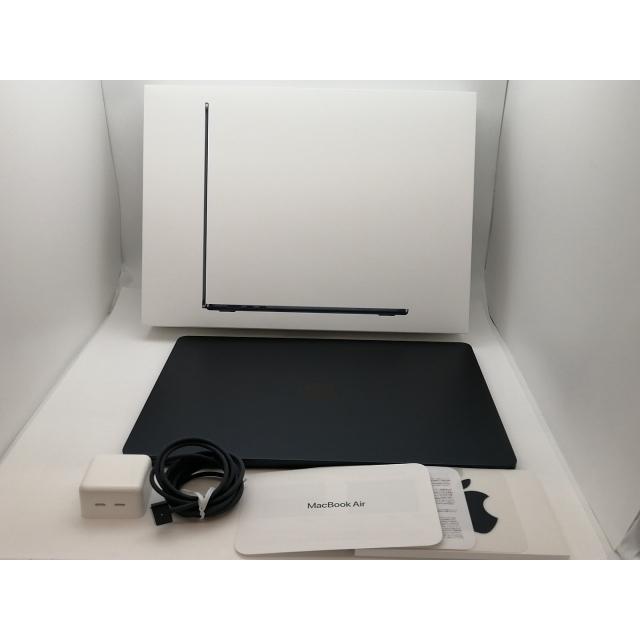 【中古】Apple MacBook Air 15インチ  M3(CPU:8C/GPU:10C) 8GB/256GB ミッドナイト MRYU3J/A (15インチ, M3, 2024)【三宮センター】保証期間１ヶ月【ランクA】の画像
