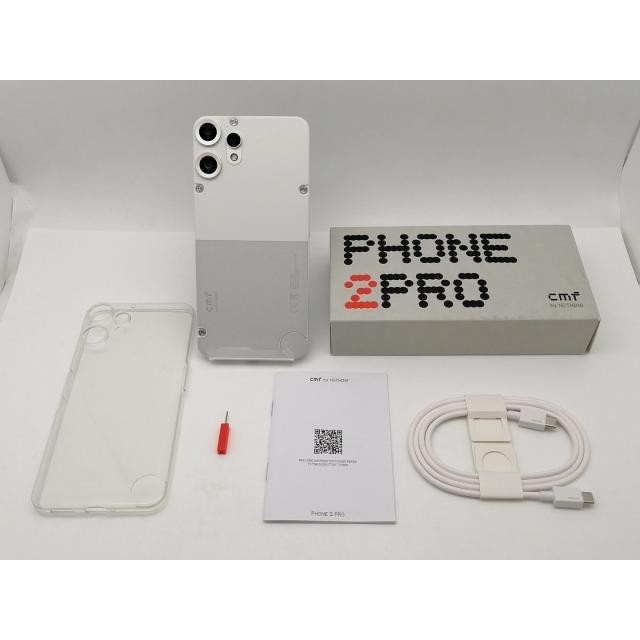 中古】NOTHING 国内版 【SIMフリー】 CMF Phone 2 Pro ホワイト 8GB
