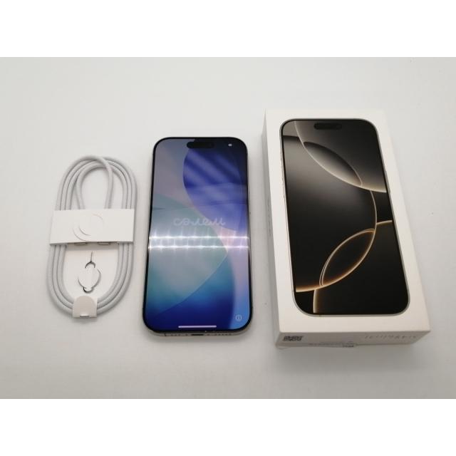 【中古】Apple au 【SIMフリー】 iPhone 16 Pro 512GB ナチュラルチタニウム MYN73J/A【三宮センター】保証期間１ヶ月【ランクB】の画像