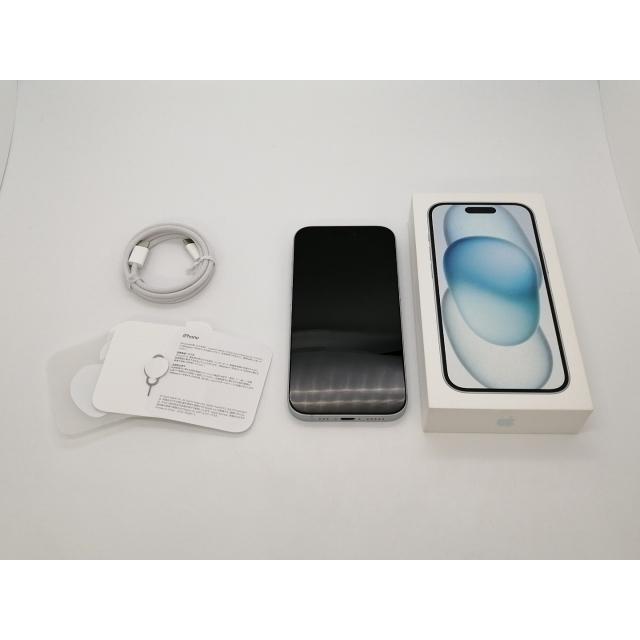 【中古】Apple 国内版 【SIMフリー】 iPhone 15 128GB ブルー MTML3J/A【なんば】保証期間１ヶ月【ランクC】の画像