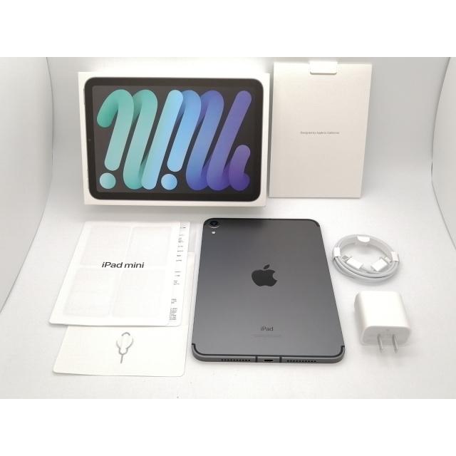 【中古】Apple 国内版 【SIMフリー】 iPad mini（第6世代/2021） 64GB スペースグレイ MK893J/A【京都】保証期間１ヶ月【ランクB】の画像