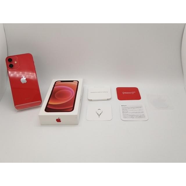 【中古】Apple SoftBank 【SIMロック解除済み】 iPhone 12 mini 64GB (PRODUCT)RED MGAE3J/A【三宮センター】保証期間１ヶ月【ランクC】の画像