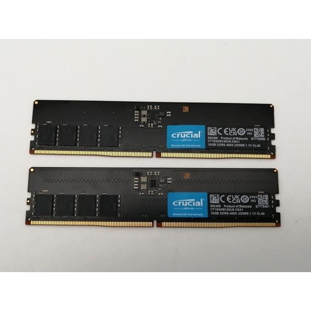 中古】DDR5 16GB 2枚組（合計32GB） DDR5-4800(PC5-38400
